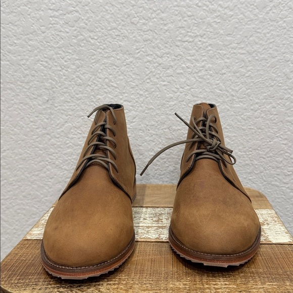 Nisolo Everyday Chukka Waterproof Leather Boots Tobacco Size 8 - Picture 3 of 8